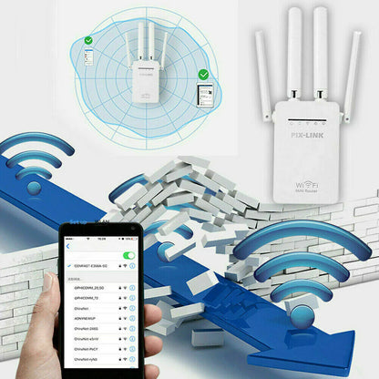 1200Mbps Wifi Range Extender Repeater Wireless Amplifier Router Signal Booster